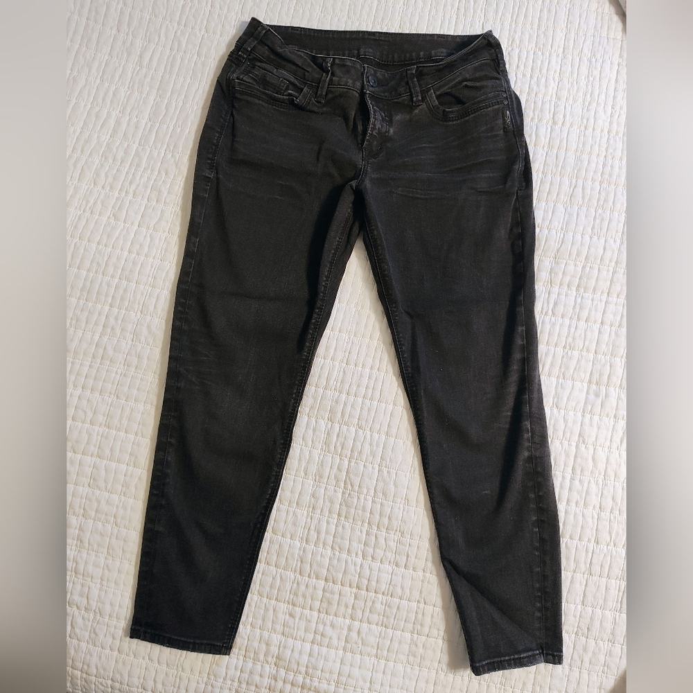 Silver Jeans Women's Black Skinny Ankle Jeans